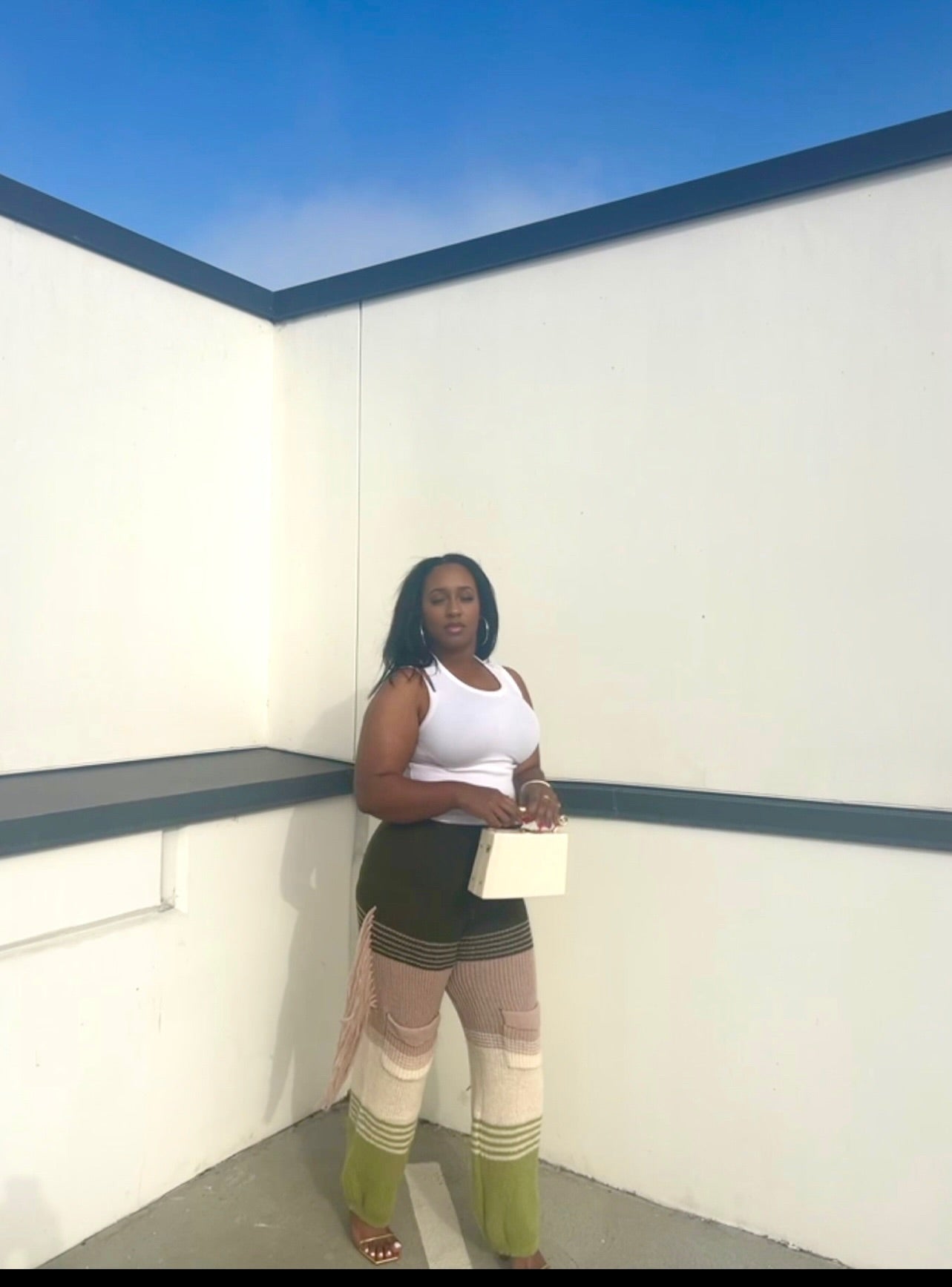 Seeing Green | Fringe Knit Pants