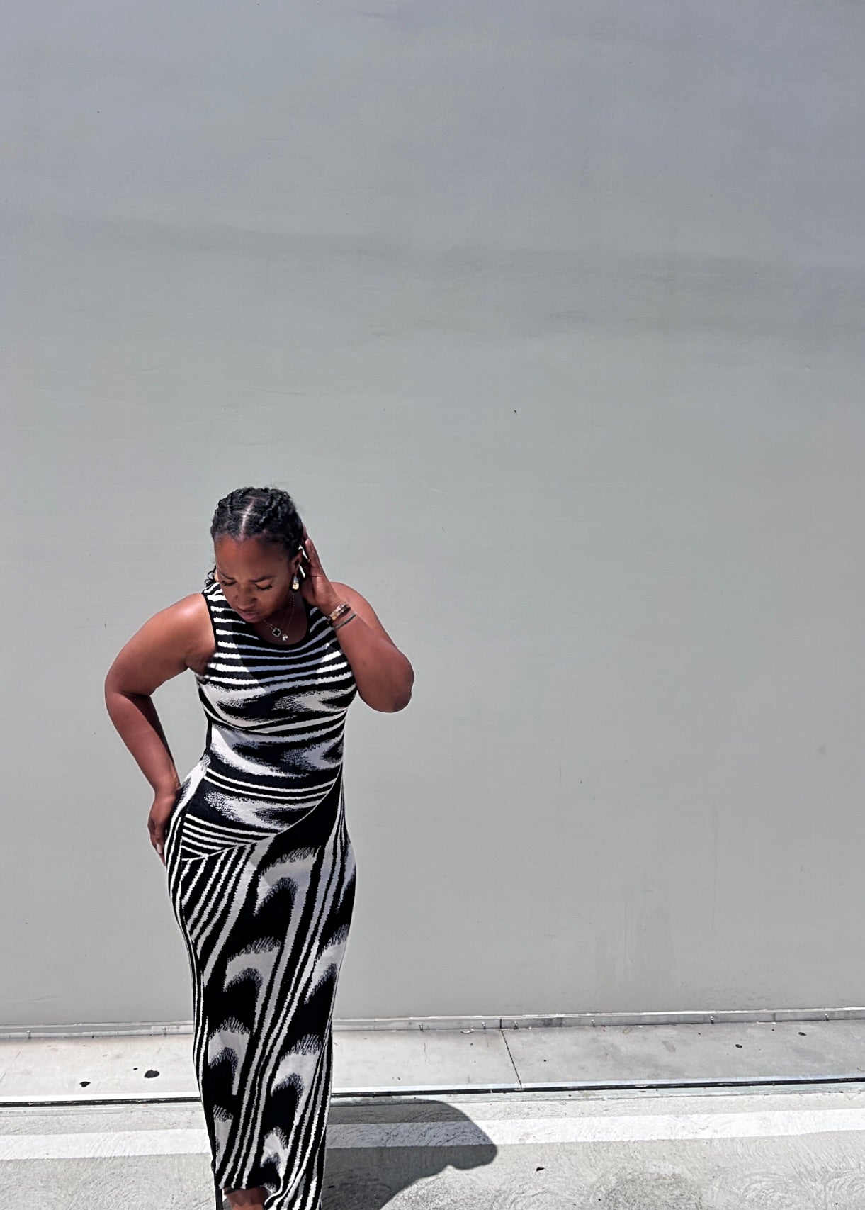 Straight Talk | Body Con Maxi Dress