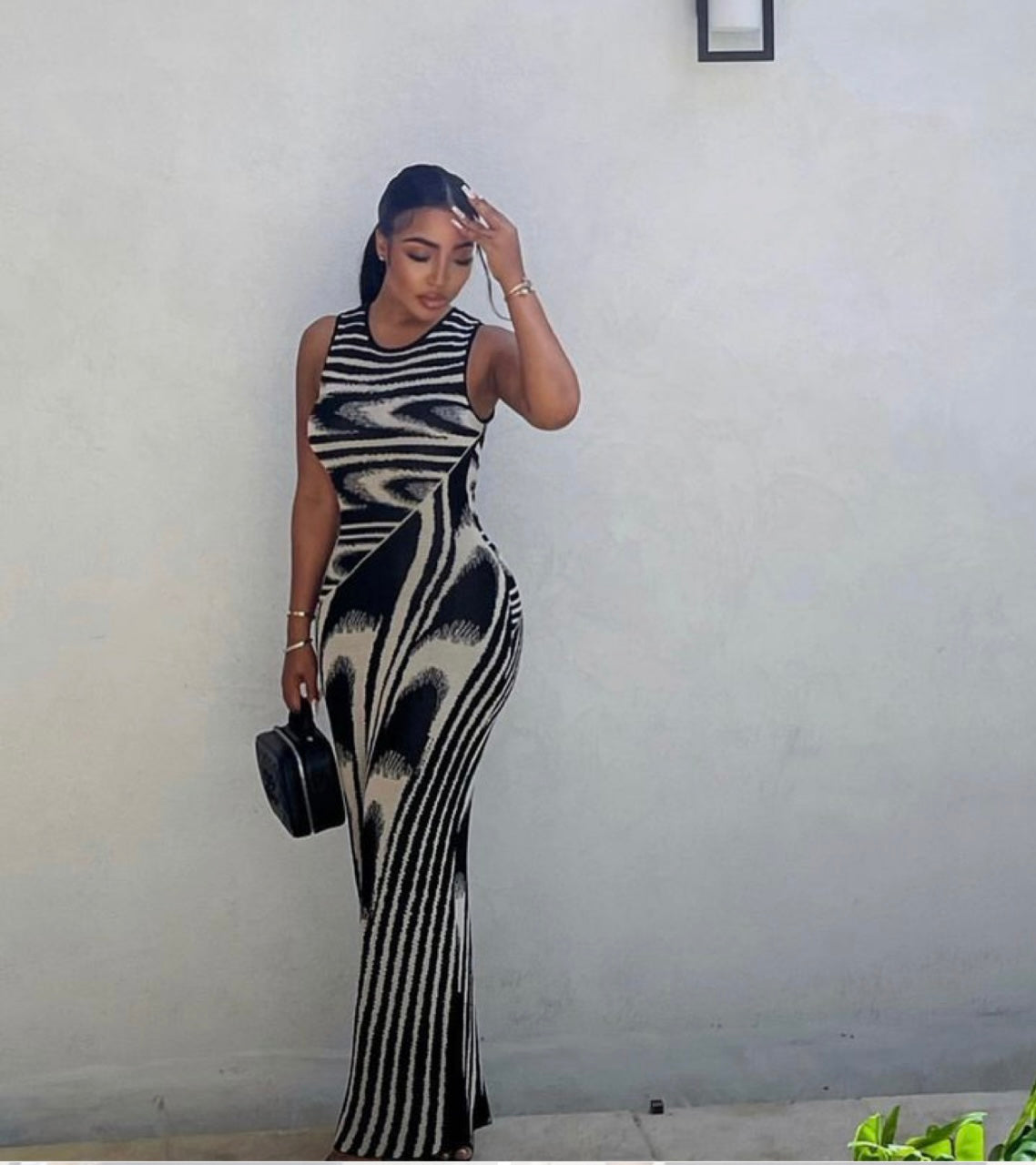 Straight Talk | Body Con Maxi Dress