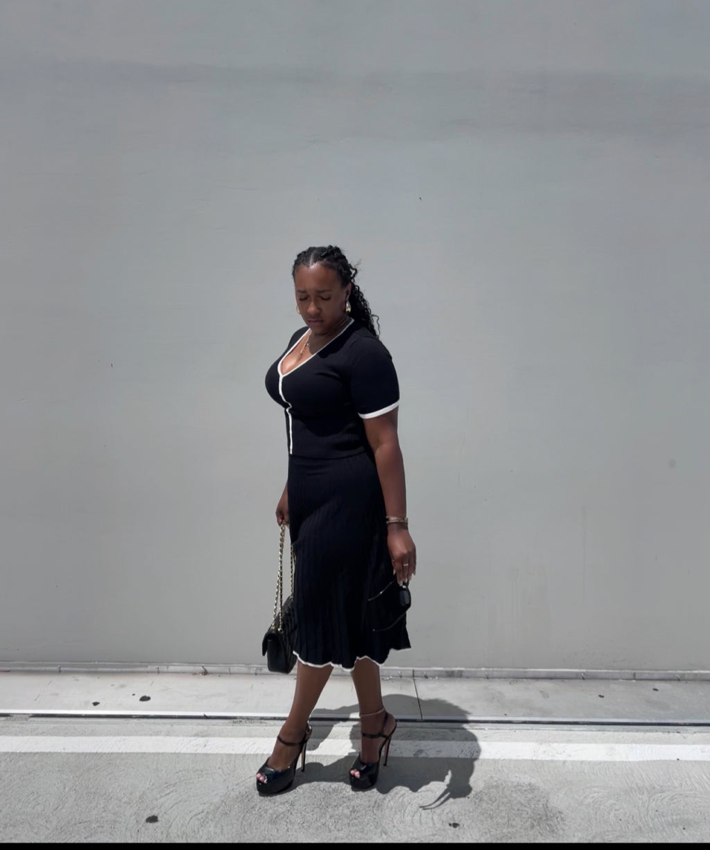 Mia | Knit Midi Skirt Set