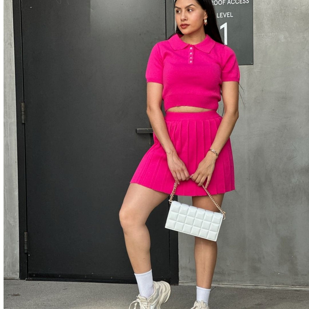 It's All Love | Knit Tennis Skirt Set