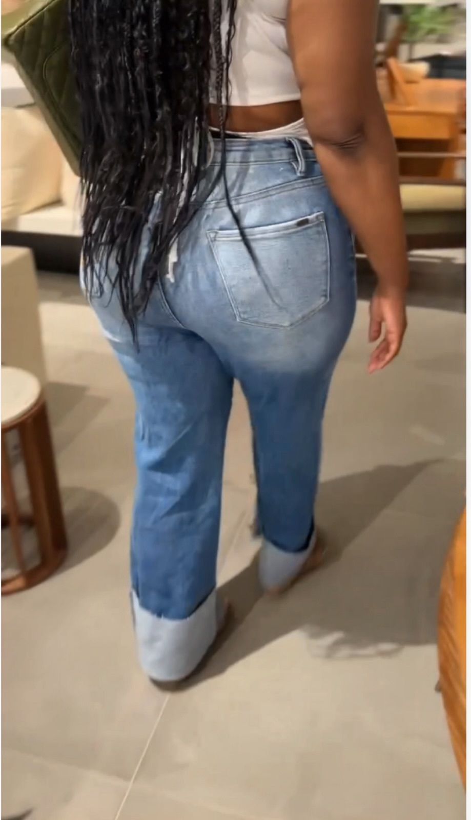 Casey | High Cuff Denim