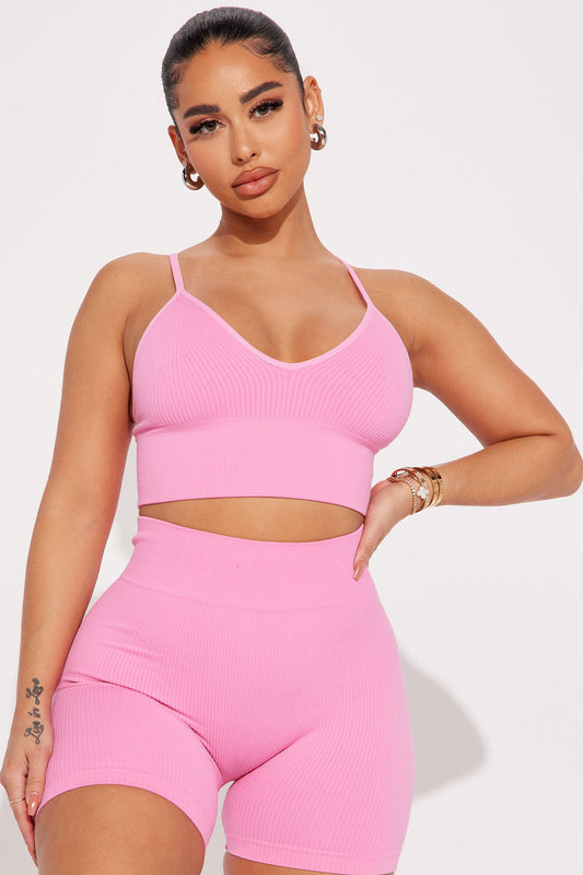 SAY LESS | SEAMLESS TANK AND BIKER SET