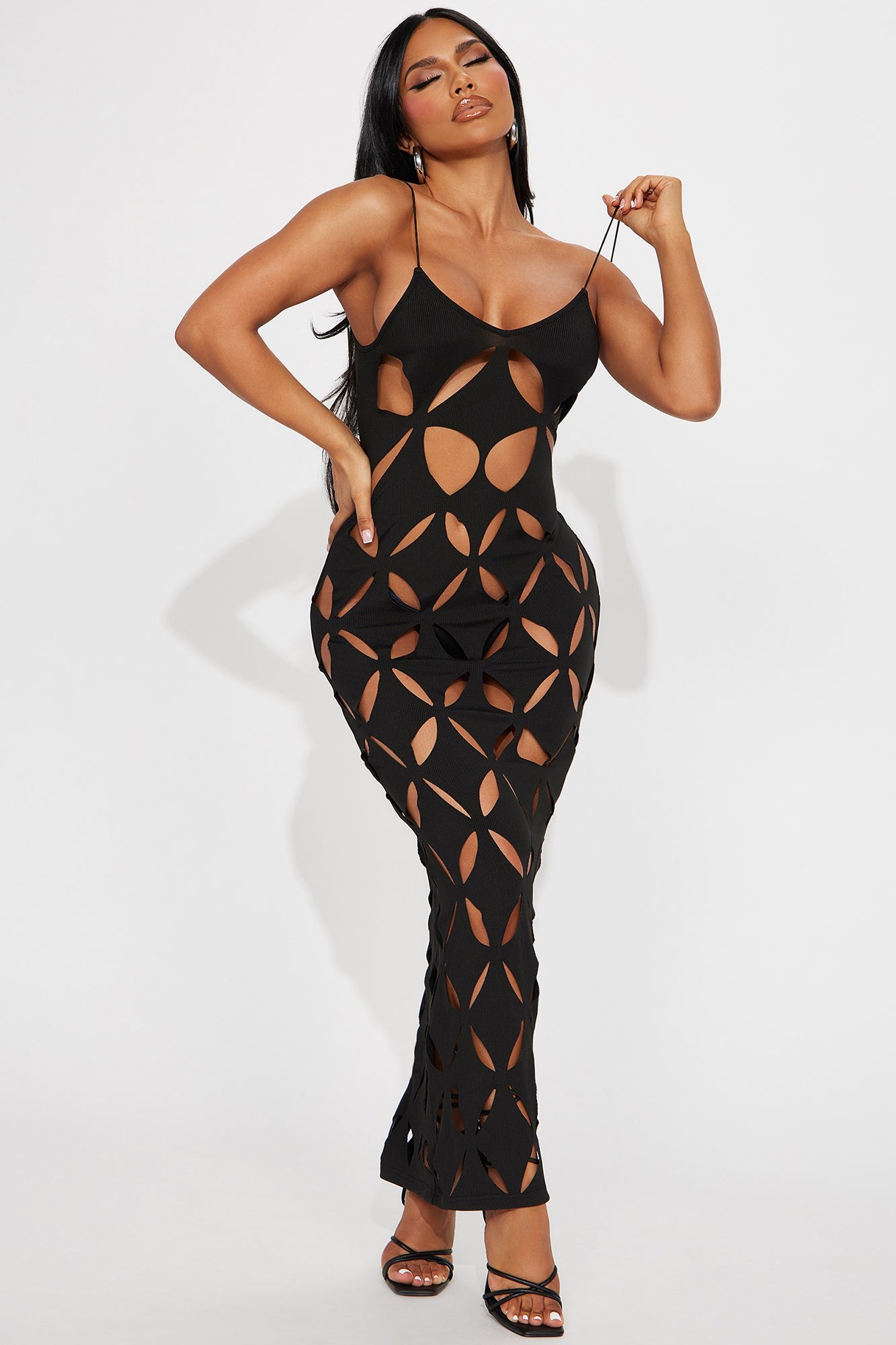 Diamond Cuts | Cut Out Maxi Dress