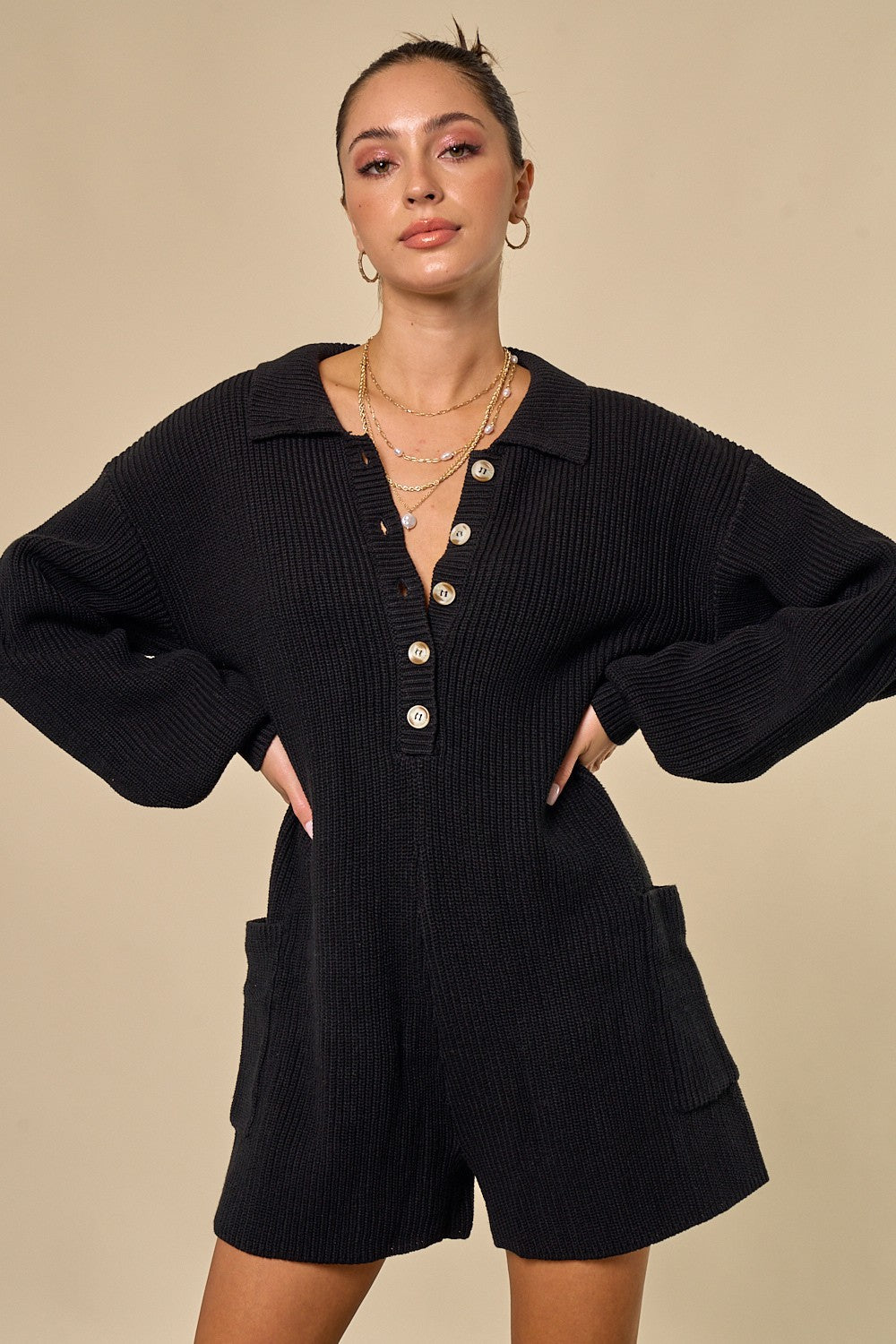 Melina | Cozy Sweater Romper